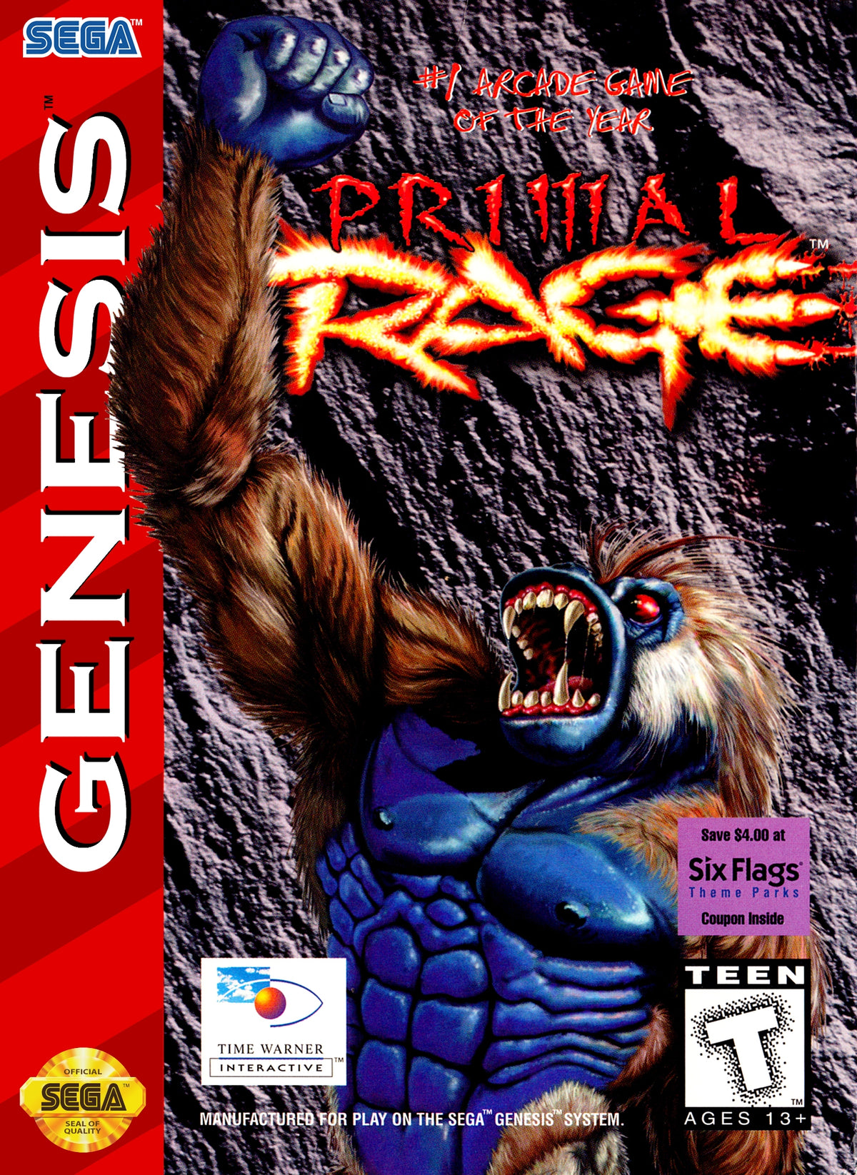 Primal Rage For Genesis