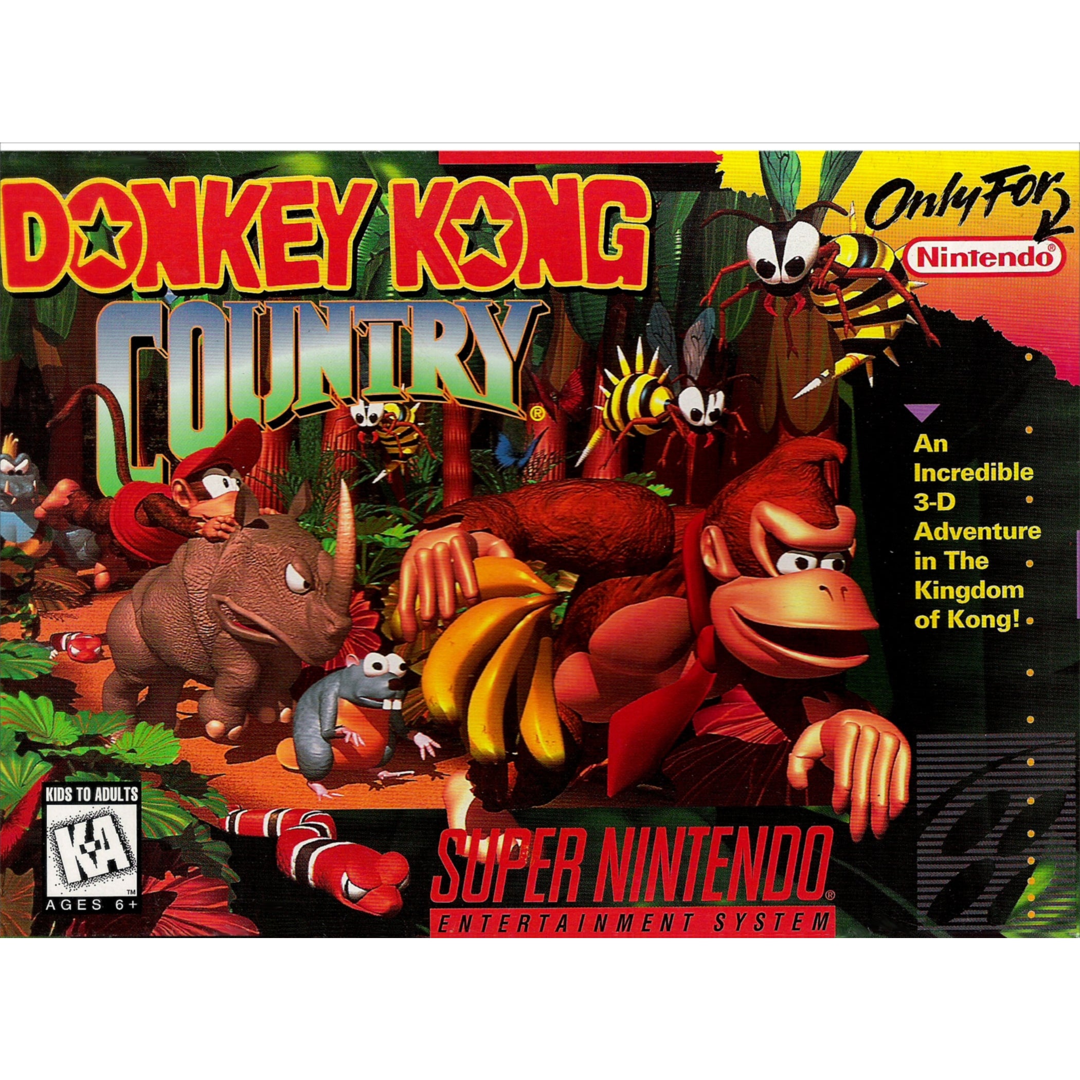 Donkey Kong Country For SNES